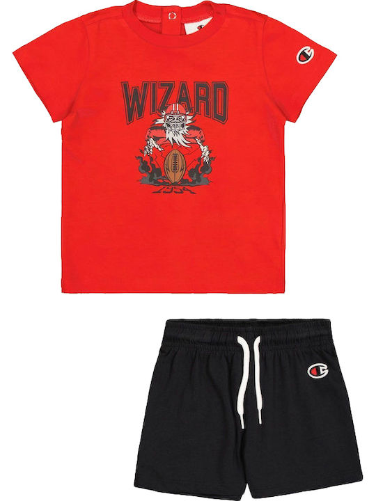 Kids Set with Shorts Summer 2 Pieces Red