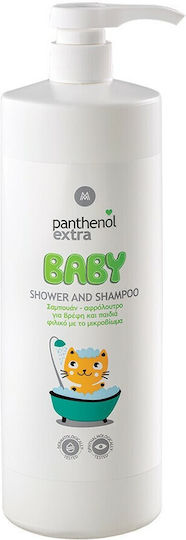 Panthenol Extra 2 in 1 Shampoo & Shower Gel with Chamomile 1000ml with Pump & .