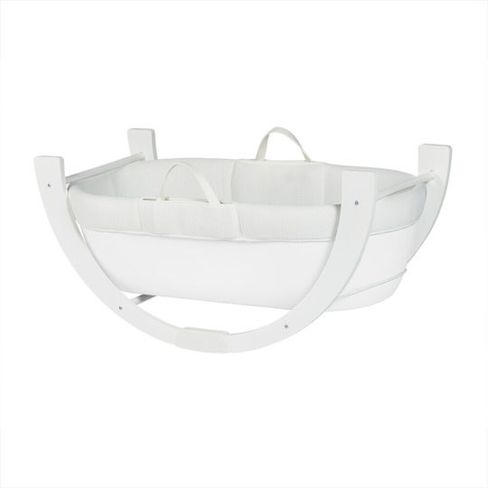 Shnuggle Plastic Moses Basket Dreami Moses with Stand Beige