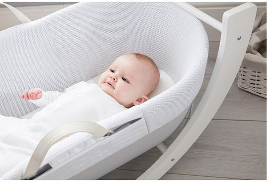 Shnuggle Plastic Moses Basket Dreami Moses with Stand Beige