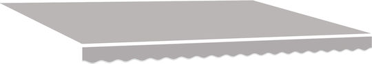 vidaXL Awning fabric Gray 3.5x4.5m