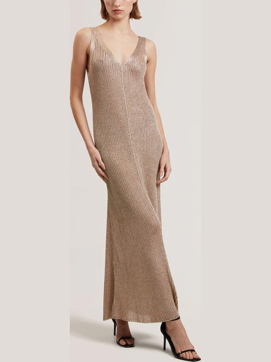 Maxi Evening Dress Gold