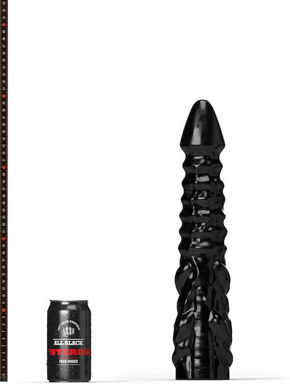 All Black Πρωκτικό Dildo XXLarge Μαύρο