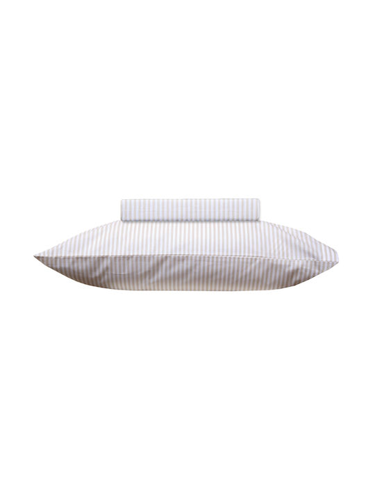 Viopros Βρεφικό Κουβερλί Βαμβακερό Μπεζ 120x160cm