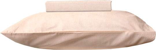 Viopros Baby Duvet Cover Set With Pillowcase Beige 120x160cm