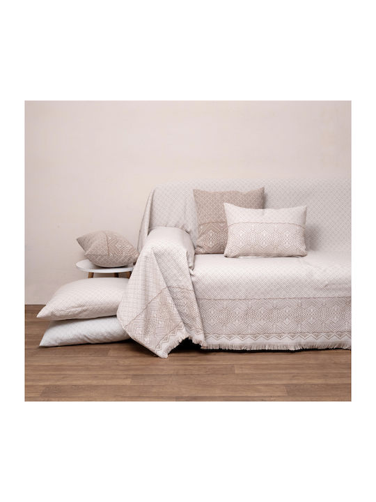 Anna Riska 1574 Ριχτάρι Πολυθρόνας Ζακάρ 180x150εκ. Beige