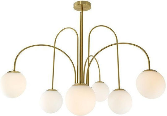 Domoletti Pendant Light Gold for 6 Bulbs E27