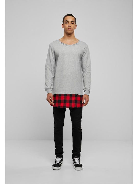 Μπλούζα Μακρυμάνικη Grey / Black / Red