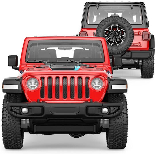 Jeep Wrangler Rubicon 4xe Toy Car 1:24 Ras64610_Rosu