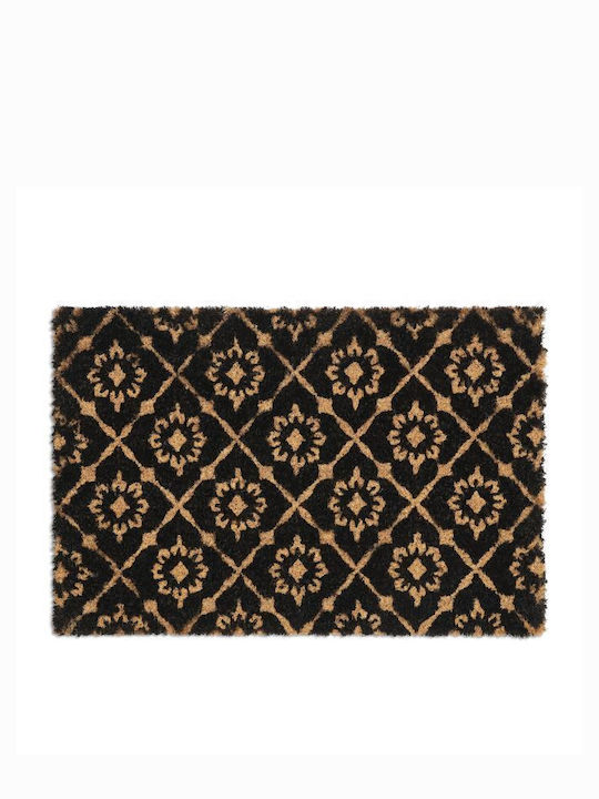 Relaxdays Covor de Intrare din Cocos cu Suport Antiderapant Maro 60x40buc Grosime 15mm