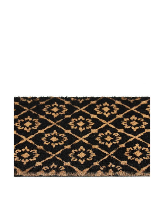 Relaxdays Covor de Intrare din Cocos cu Suport Antiderapant Maro 60x40buc Grosime 15mm
