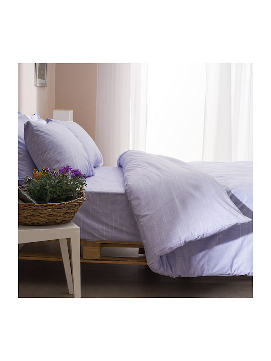Charalambidis Textiles Set Cearșafuri 240x260cm. Salonica Lila 4buc