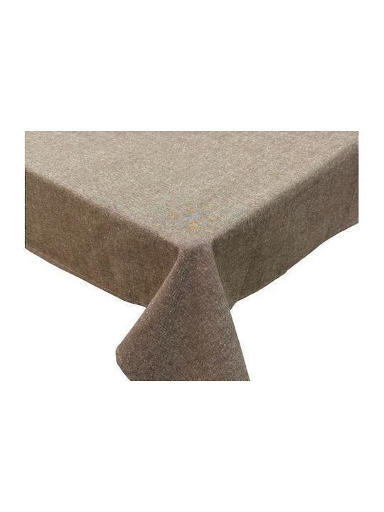 Linea Home Tablecloth Linen Chocolate 150x220cm