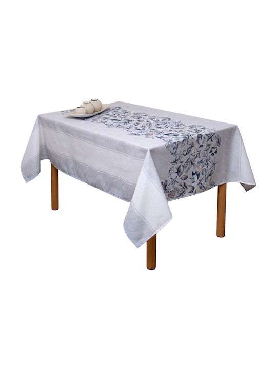 Viopros Tischtuch Muschel Shell 140x220cm