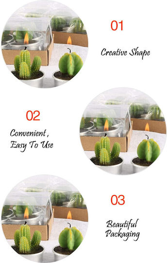 Tealights Aromatic in Green Color 6pcs