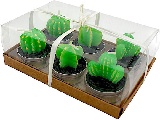 Tealights Aromatic in Green Color 6pcs