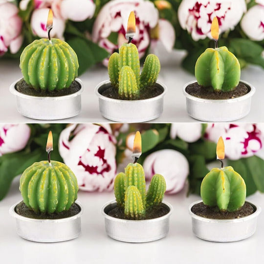 Tealights Aromatic in Green Color 6pcs