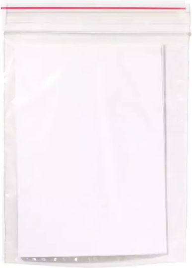 Σακουλάκι Zipper Διάφανο 11x17cm Οπή 100τμχ