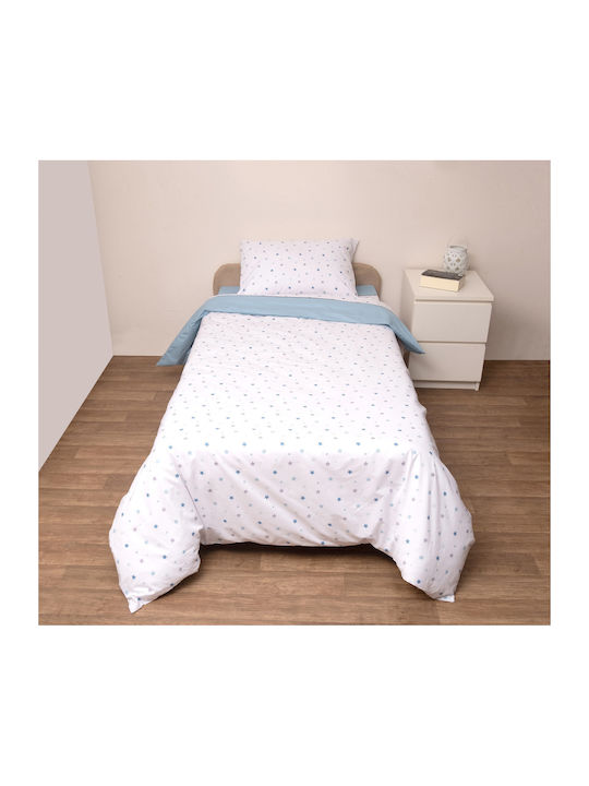 Viopros Ikarus Elektrische Gitarren Tagesdecke Einzelbett Baumwolle Sky Blue 160x240cm 2Stück