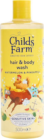 Childs Farm Παιδικό Αφρόλουτρο & Σαμπουάν με Καρπούζι / Ανανά σε Μορφή Gel 500ml