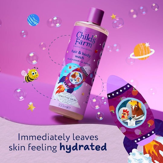 Childs Farm Kids' Bubble Bath & Shampoo with Apple in Gel Form 500ml