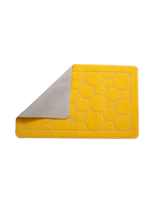 Viopros Бански килим Правоъгълена 692072 Жълт 60x100бр