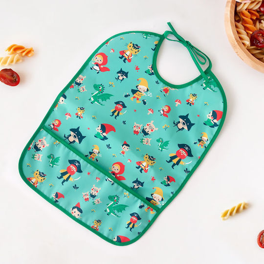 Kiokids Waterproof Bib Fabric with Lace Band & Pocket Mint for 4 m+