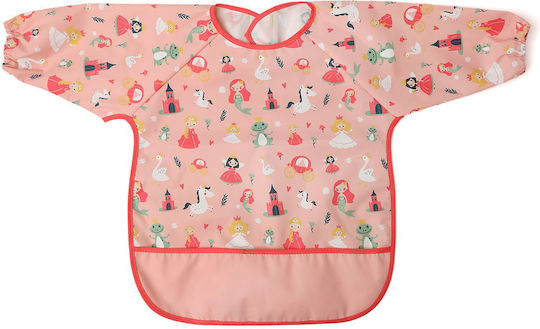 Kiokids Waterproof Coverall Fabric with Pocket & Sleeves Pink