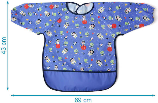 Kiokids Wasserdicht Schutzanzug Stoff mit Tasche & Ärmel Blue