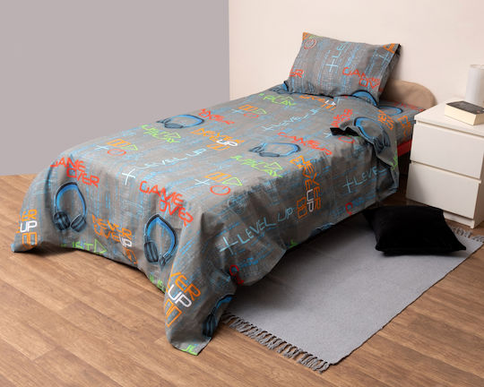 Viopros Σετ Μονά Γκρι 160x270cm Viopros Σετ Μονά Γκρι 160x270cm