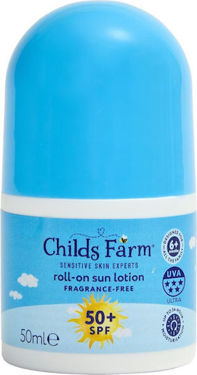 Childs Farm Roll On SPF50 Αδιάβροχο Παιδικό Αντηλιακό Stick 50ml
