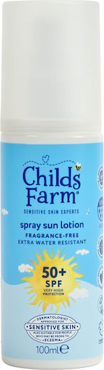 Childs Farm Wasserdicht Kinder Sonnencreme Spray SPF50 100ml