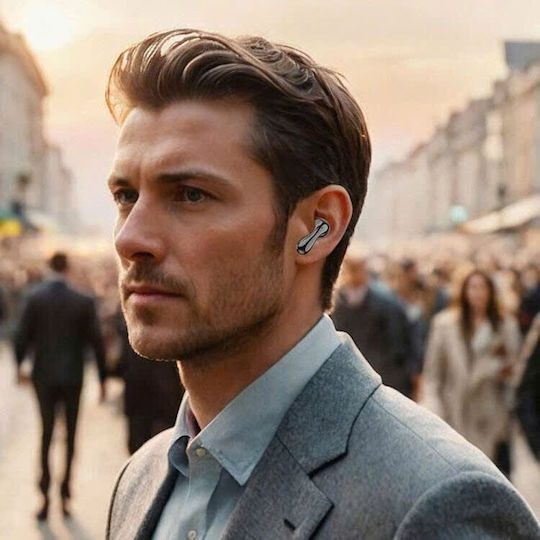 Wiwu T32 In-ear Bluetooth Handsfree Earphones with Sweat Resistance and Charging Case Black