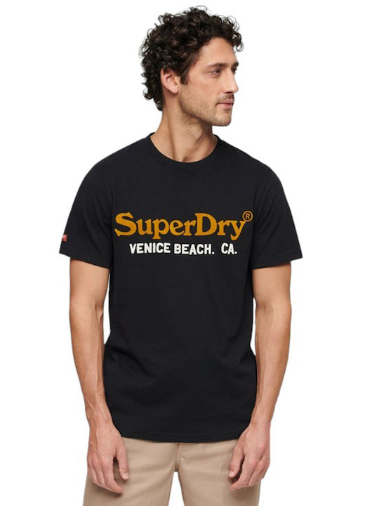 Superdry D1 Ovin Venue Duo T-shirt Μαύρο