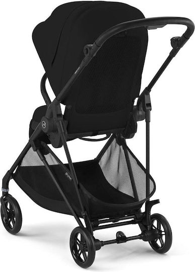 Cybex Melio Ρυθμιζόμενο Καρότσι Μωρού Kατάλληλο για Nεογέννητο Magic Black 5.9kg