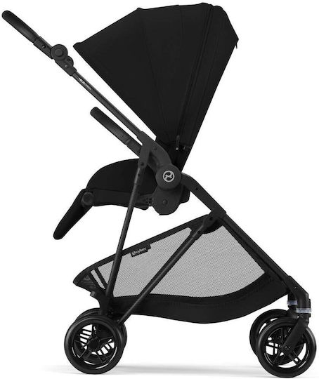 Cybex Melio Ρυθμιζόμενο Καρότσι Μωρού Kατάλληλο για Nεογέννητο Magic Black 5.9kg