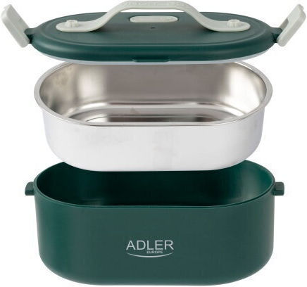 Adler Electric Lunch Box Inox Thermo Green With Compartments 800ml
