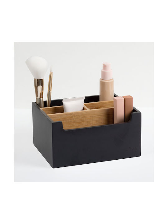 5Five Wooden Organizer Countertop Black