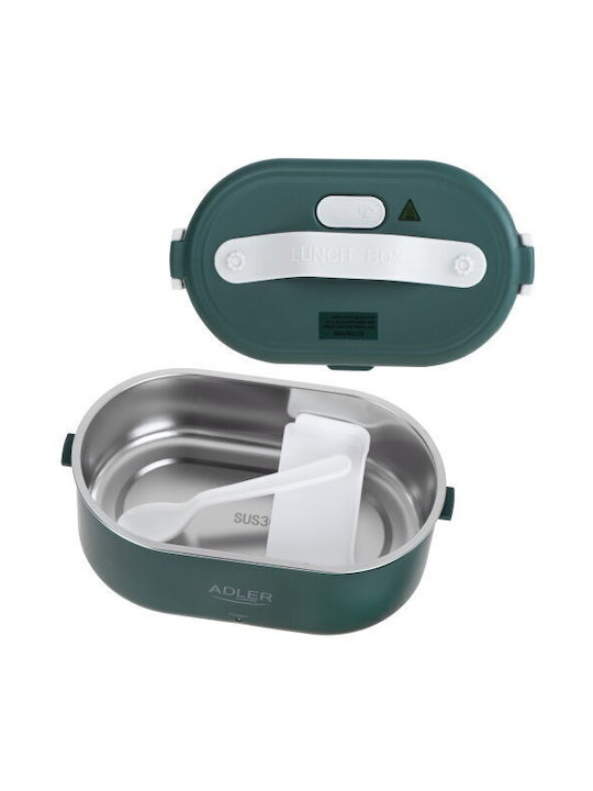 Adler Inox Electric & Thermo Lunch Box Green 800ml