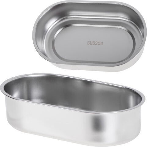 Adler Electric Lunch Box Inox Thermo Green With Compartments 800ml