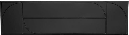 Arches Konsole Black Velvet-Black Metal L120xB32xH75cm
