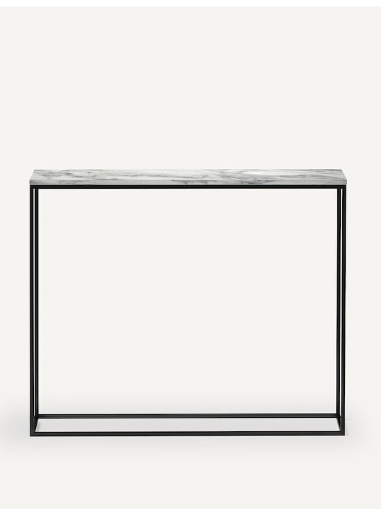 Mahaut Console Table Marble L75xW22xH90cm