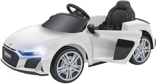 Audi R8 Spyder One-Seater with Remote Control Licensed 12 Volt White for 3+ Years