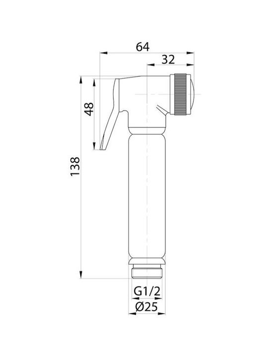 Interflex Elite Bidet Sprayer Silver