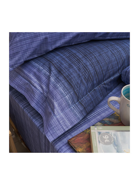 Charalambidis Textiles Duvet Cover Single 160x240 Santorini Blue
