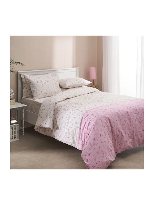 Charalambidis Textiles Duvet Cover Single 160x240 Retro Pink