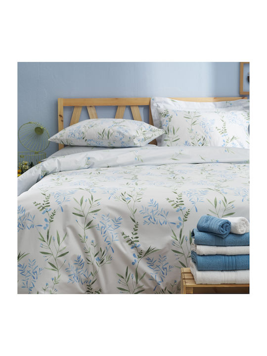 Charalambidis Textiles Duvet Cover Single 160x240 Hyacinth Blue