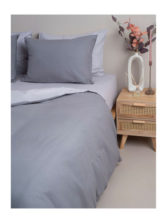 Sunshine Duvet Cover Single 170x250 Menta 203 Grey