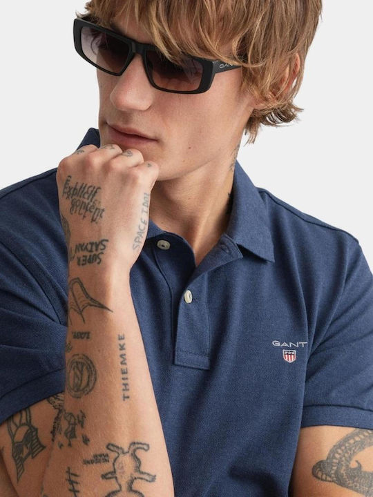 Polo Kurzarmbluse Blue