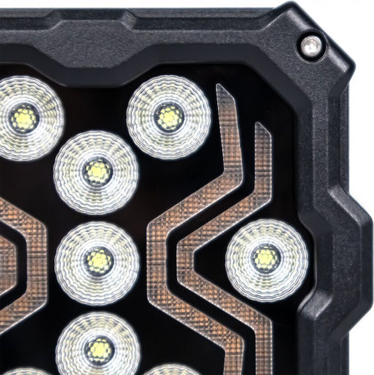 Led Τετράγωνος Προβολέας Εργασίας Λευκό 12v24v Spider